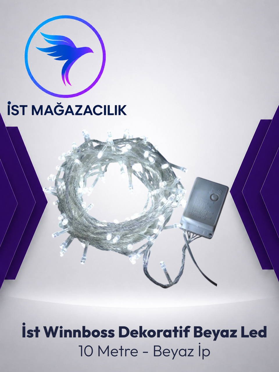 Winnboss Dekoratif Beyaz Led 10 Metre