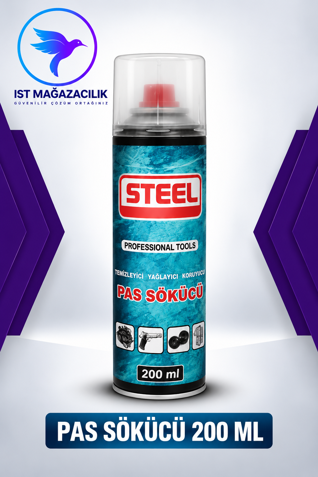 Steel Pas Sökücü 200 ml