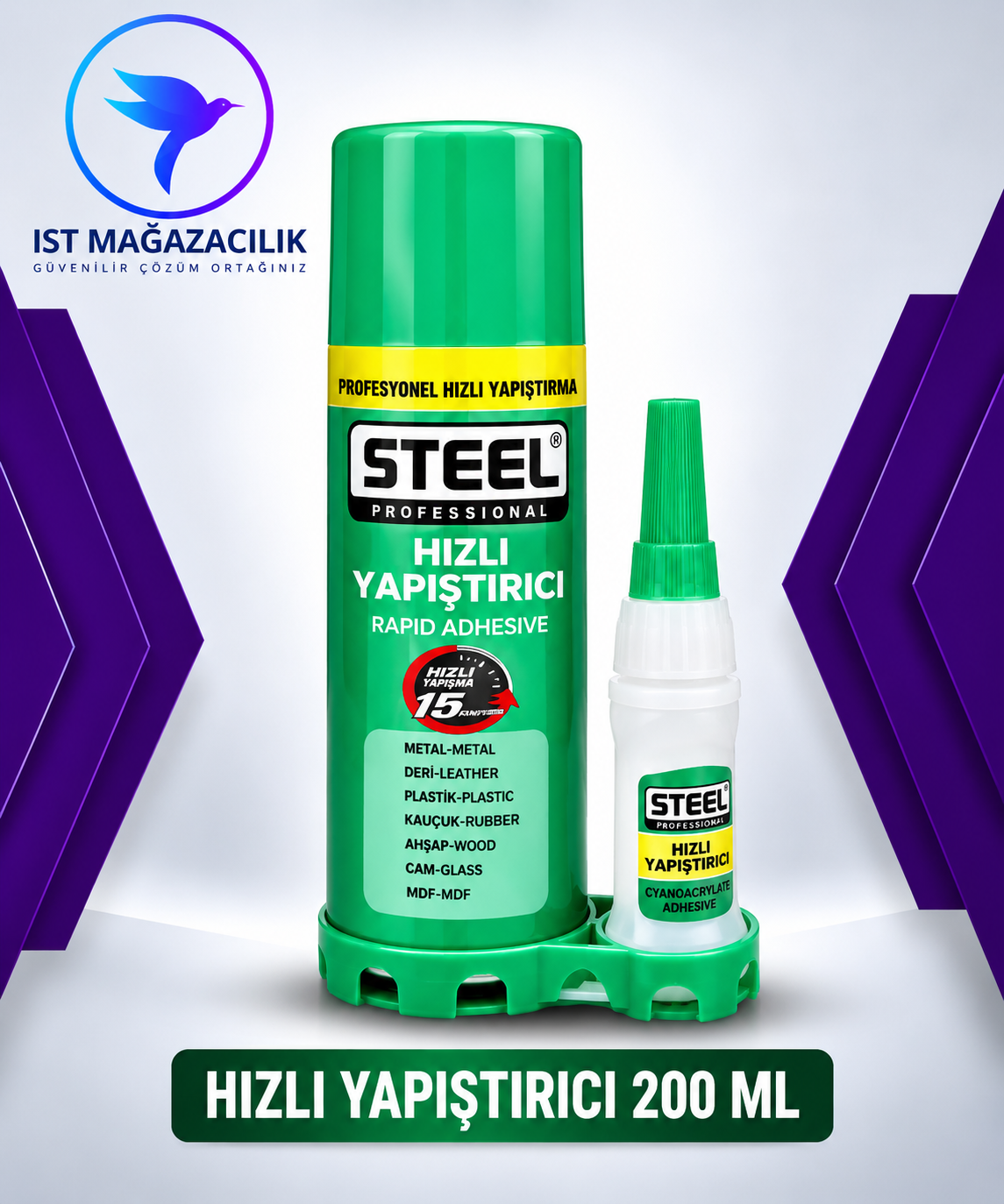 Steel Hızlı Yapıştırıcı 200 ml
